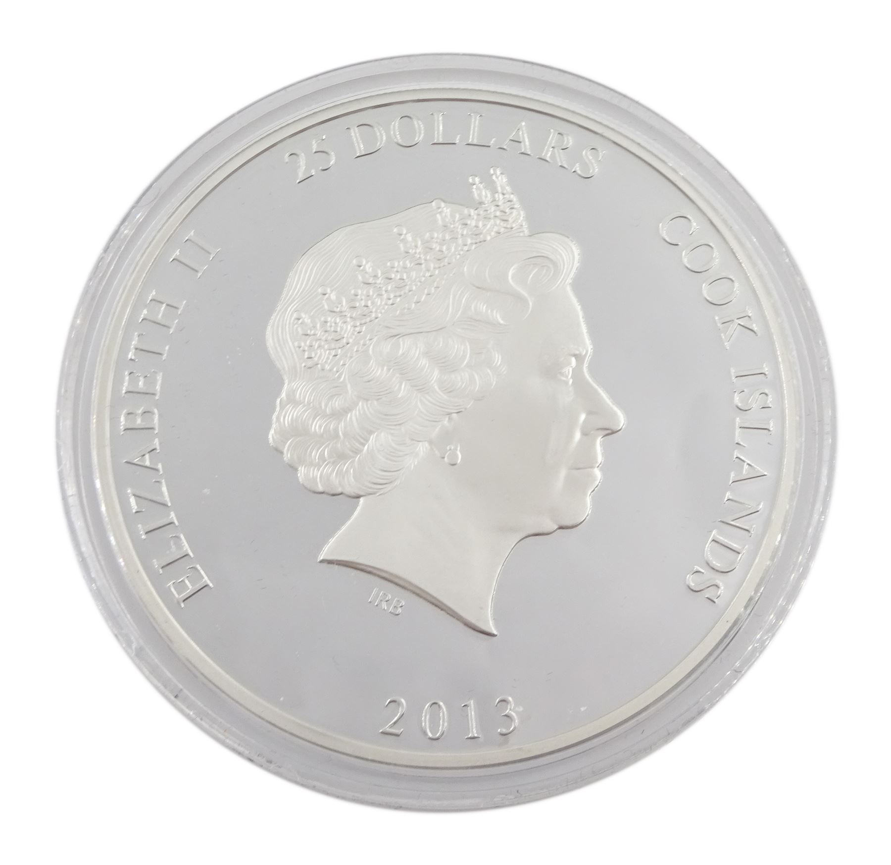 Queen Elizabeth II Cook Islands 2013 'The Royal Line of Succession' silver twenty-five dollars coin - Image 5 of 5