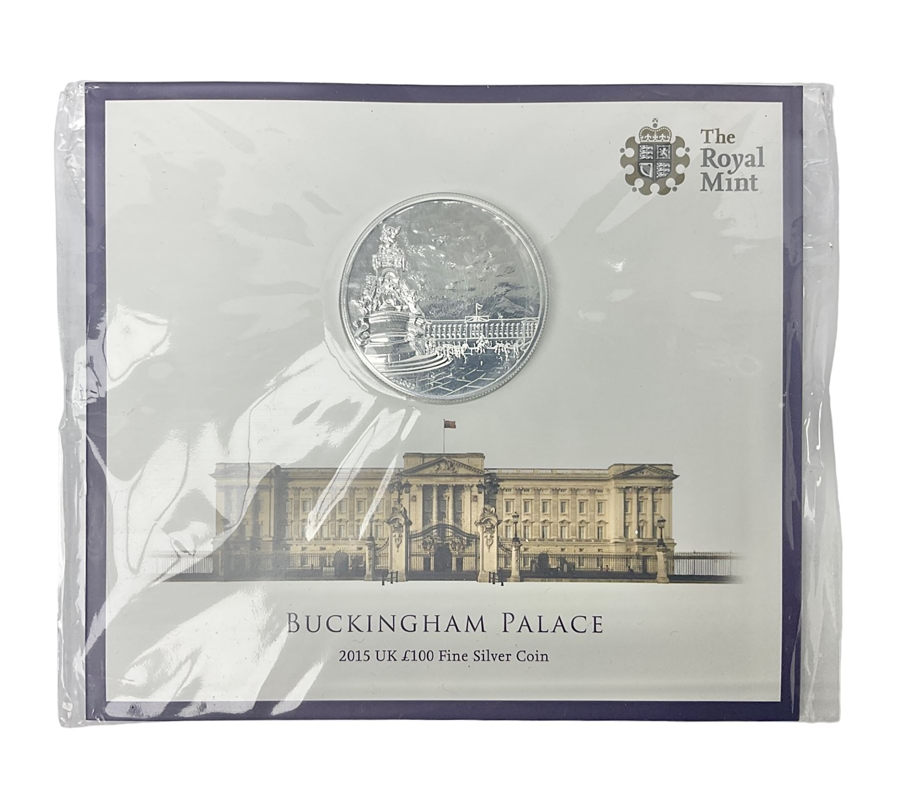 The Royal Mint United Kingdom 2015 one hundred pounds fine silver coin