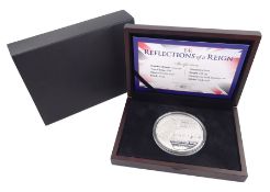 Queen Elizabeth II Bailiwick of Guernsey 2015 'Reflections of a Reign' silver proof ten pound coin