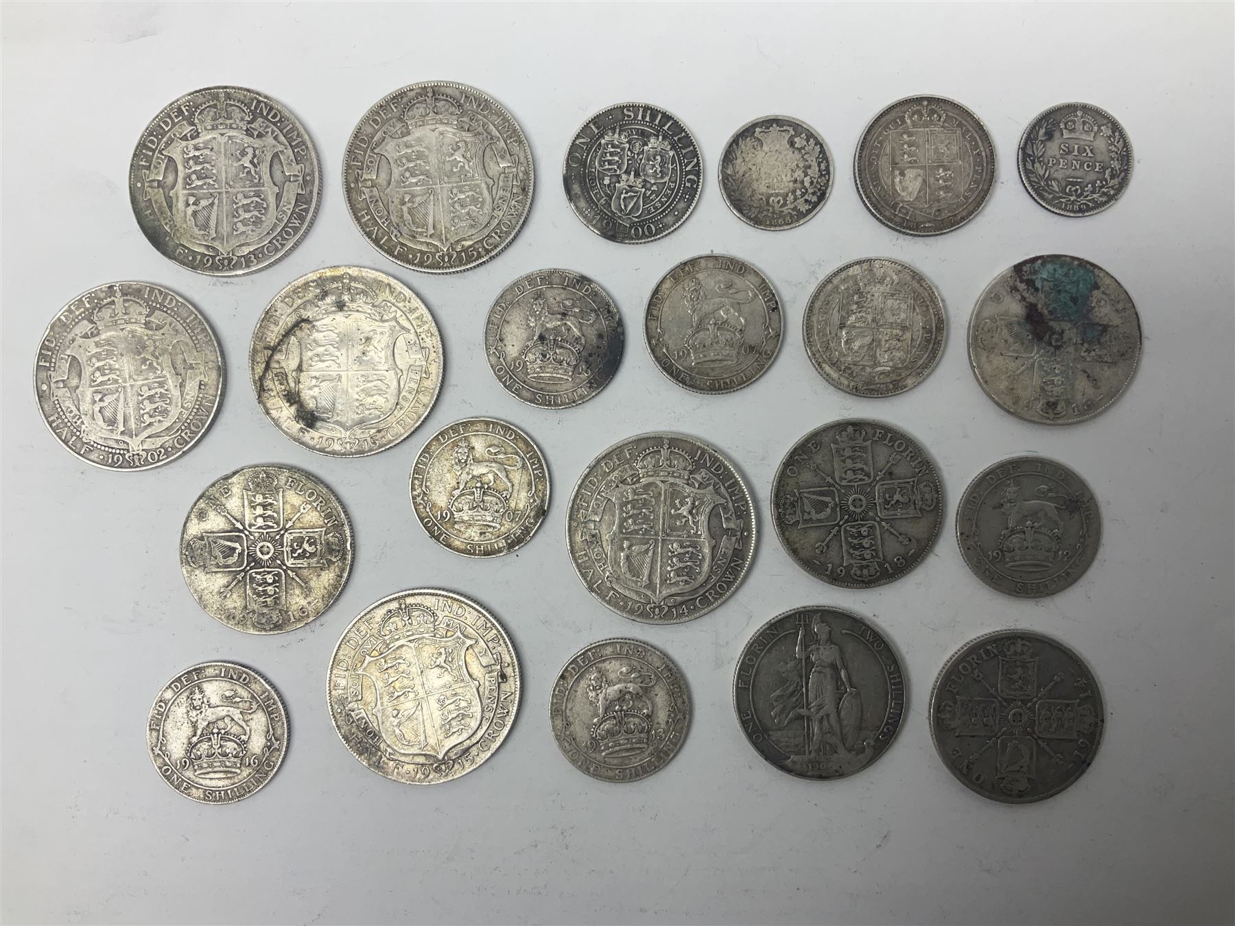 Approximately 195 grams of Great British pre-1920 silver coins - Image 2 of 3