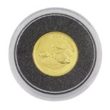 Queen Elizabeth II Niue 2000 fine gold 1/25 ounce 'Angelfish' coin from 'The Smallest Gold Coins of