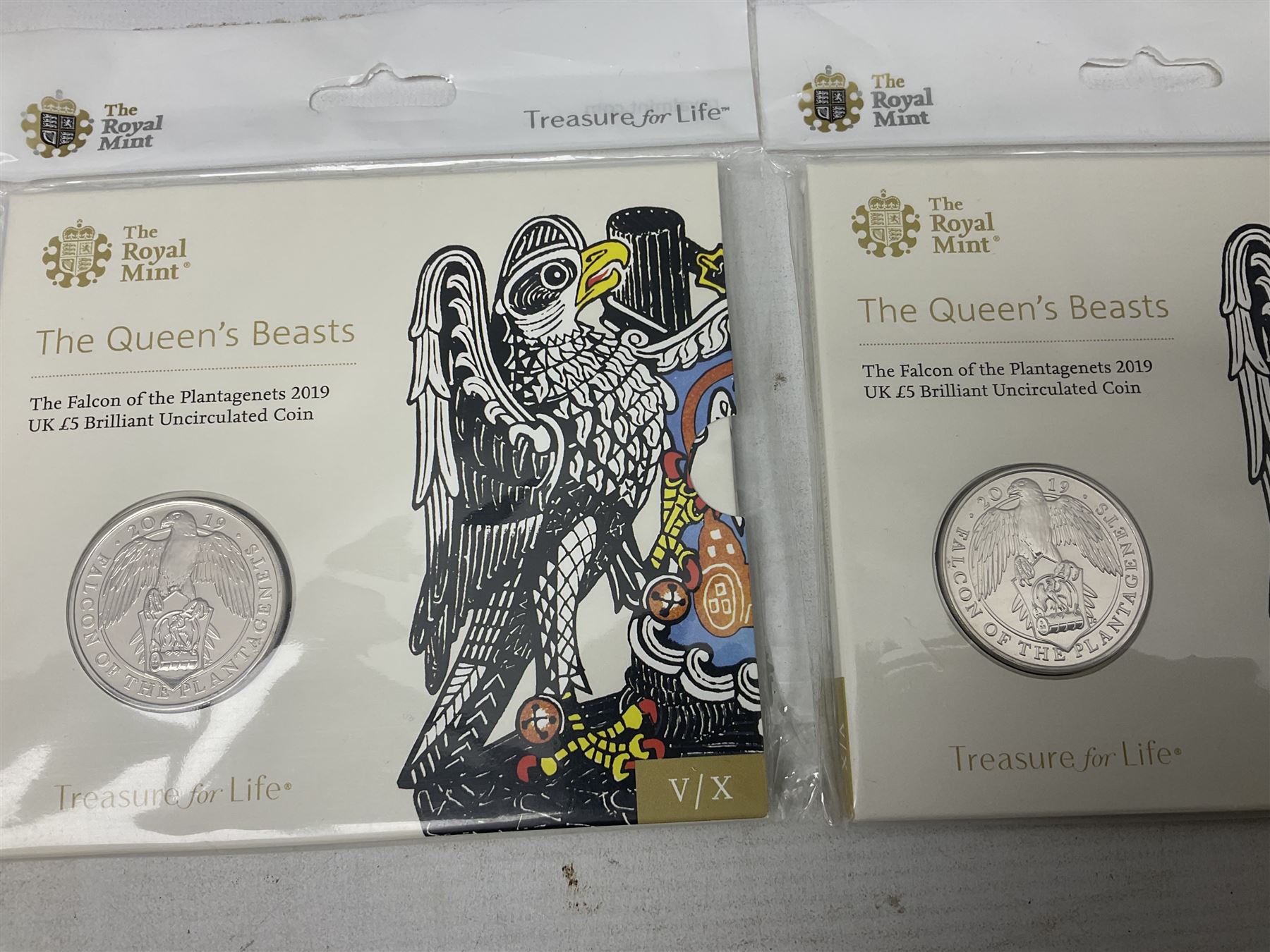 Seven The Royal Mint United Kingdom brilliant uncirculated commemorative five pound coins - Image 6 of 7