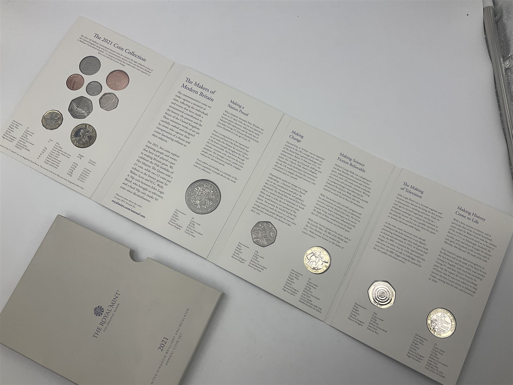 The Royal Mint United Kingdom 2021 brilliant uncirculated annual coin set - Image 9 of 12