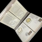 Thirty-six 'International Society of Postmasters Official Commemorative Issues' sterling silver proo