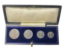 King Edward VII 1906 maundy coin set