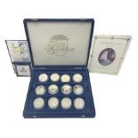 The Royal Mint Golden Wedding Anniversary silver proof coin collection