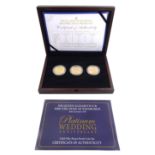 Queen Elizabeth II 'The Platinum Wedding Historic Gold Proof Set'