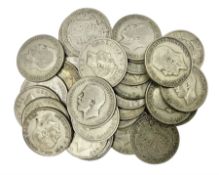 Approximately 440 grams of Great British pre-1947 silver halfcrown coins
