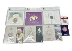 Commemorative coins including 2018 '40 Years of The Snowman' brilliant uncirculated fifty pence coin