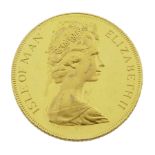 Queen Elizabeth II Isle of Man 1977 gold half sovereign coin
