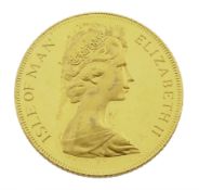 Queen Elizabeth II Isle of Man 1977 gold half sovereign coin