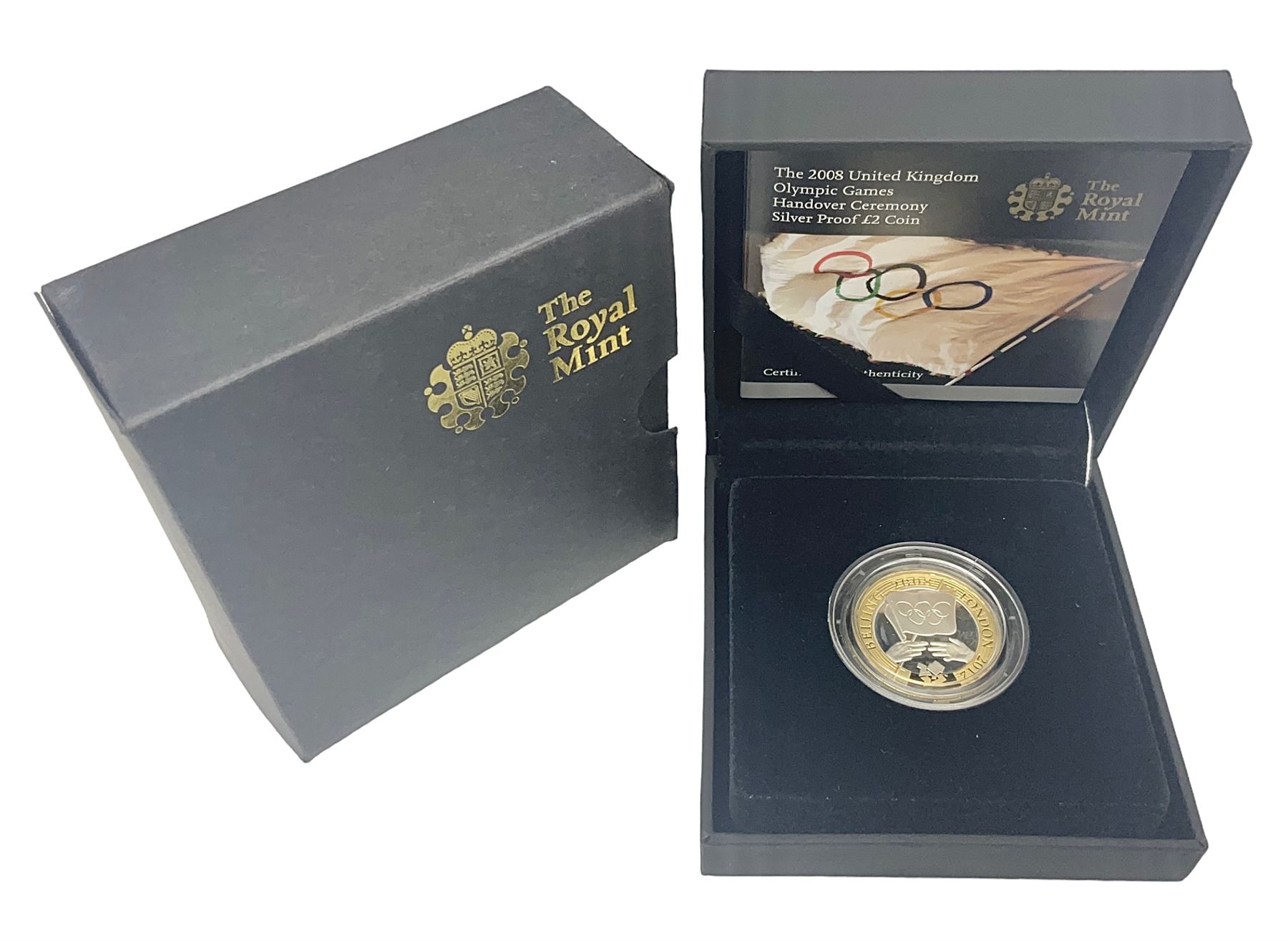 The Royal Mint Queen Elizabeth II 2008 'United Kingdom Olympic Games Handover Cermony' silver proof