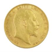 King Edward VII 1910 gold full sovereign coin