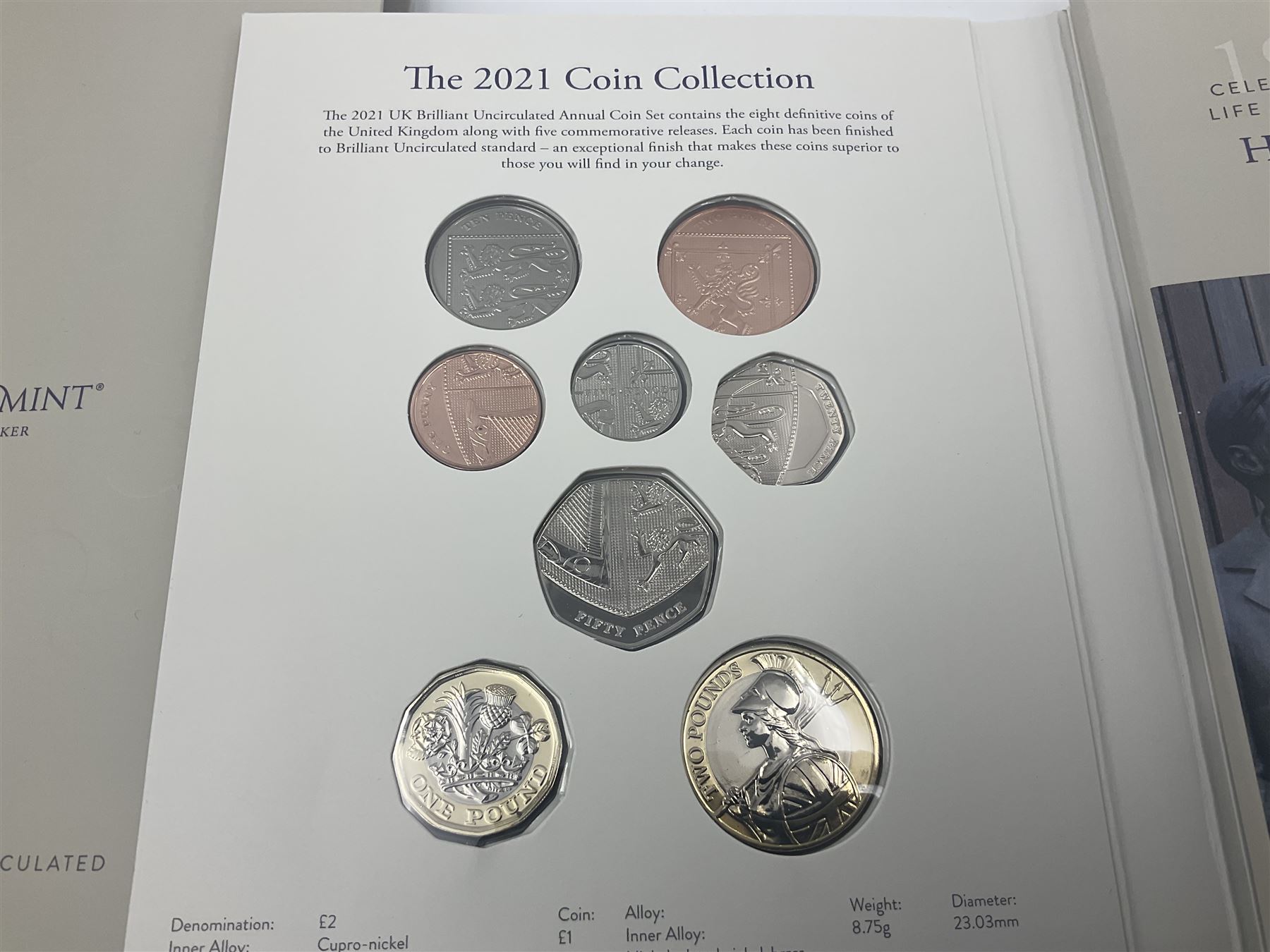 The Royal Mint United Kingdom 2021 brilliant uncirculated annual coin set - Image 3 of 12