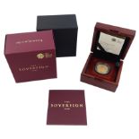 Queen Elizabeth II 2017 gold proof full sovereign coin