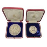 King George V 1911 Coronation medal and Investiture of Edward Prince of Wales medal