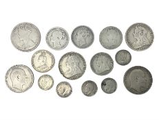 Approximately 88 grams of Great British pre-1920 silver coins