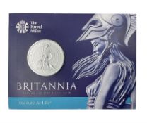 The Royal Mint United Kingdom 2015 fine silver fifty pound Britannia coin