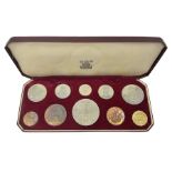 Queen Elizabeth II 1953 ten coin set