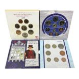 Three The Royal Mint United Kingdom brilliant uncirculated coin collections