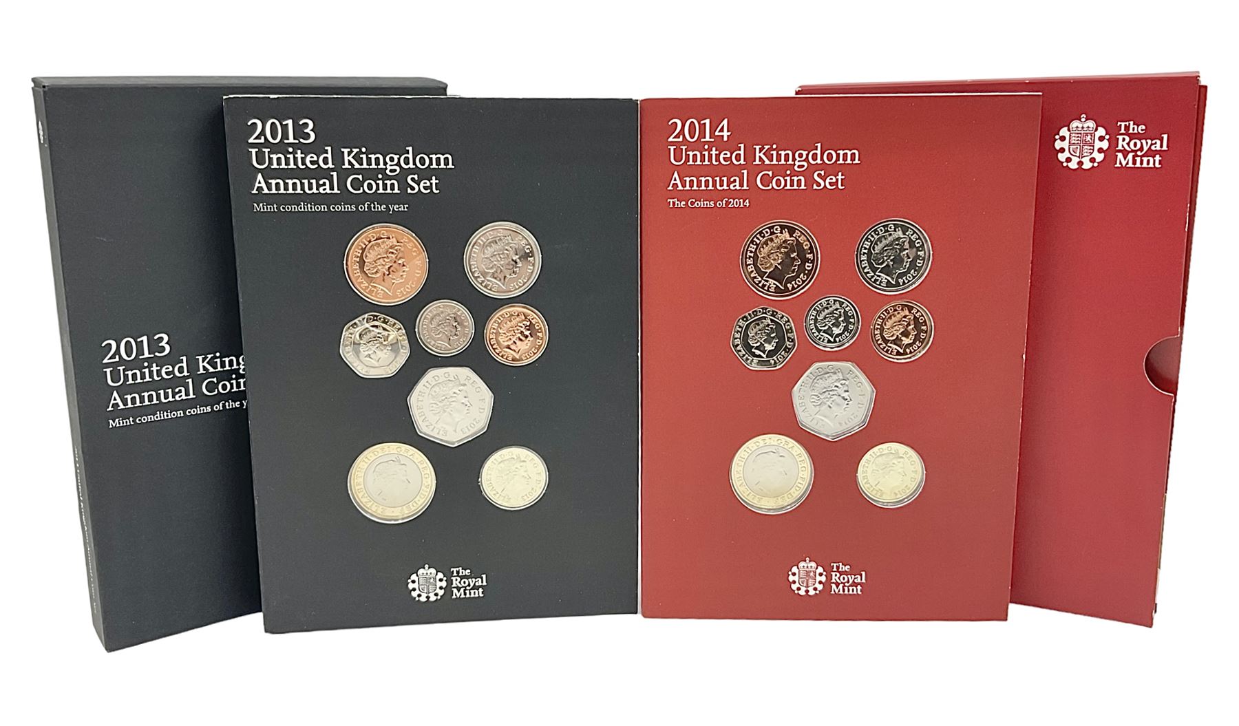 Two The Royal Mint United Kingdom Annual Coins Sets