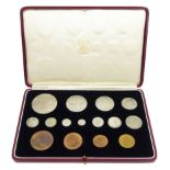 King George VI 1937 fifteen coin specimen set