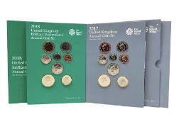 Two The Royal Mint United Kingdom Annual Coins Sets