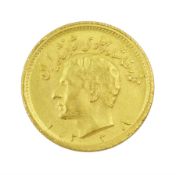 Persian half Pahlavi gold coin