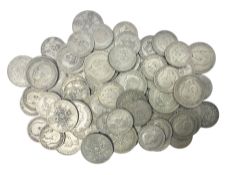 Approximately 600 grams of Great British pre-1947 silver coins