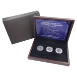 Queen Elizabeth II 2017 '20th November 1947 Platinum Wedding Anniversary' platinum three coin set