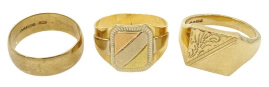 18ct gold signet ring