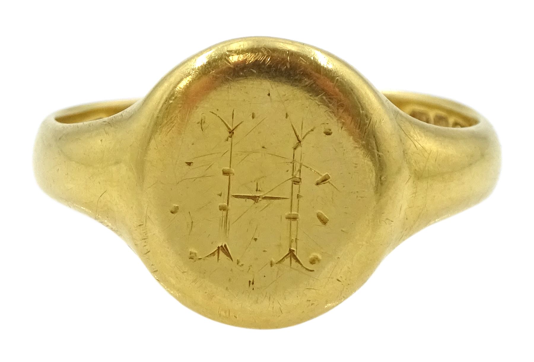 Early 20th century 18ct gold signet ring
