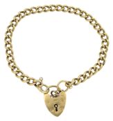 9ct gold cub link bracelet