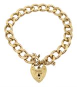 9ct gold curb link bracelet