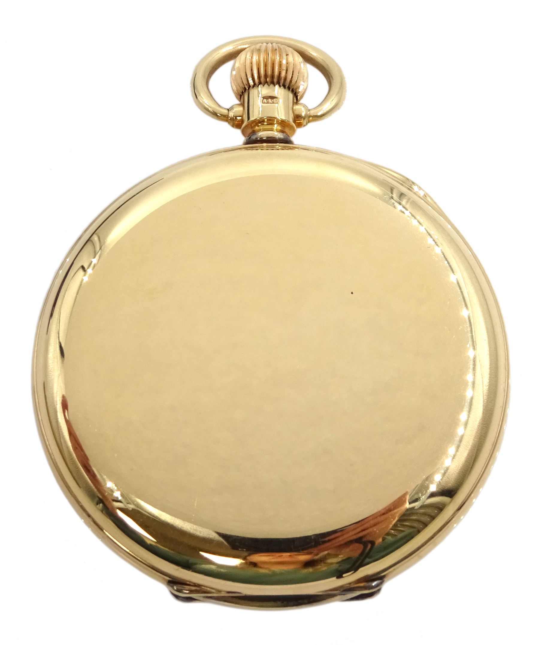 Early 20th century 9ct gold open face keyless lever pocket watch by American Watch Company - Image 3 of 5