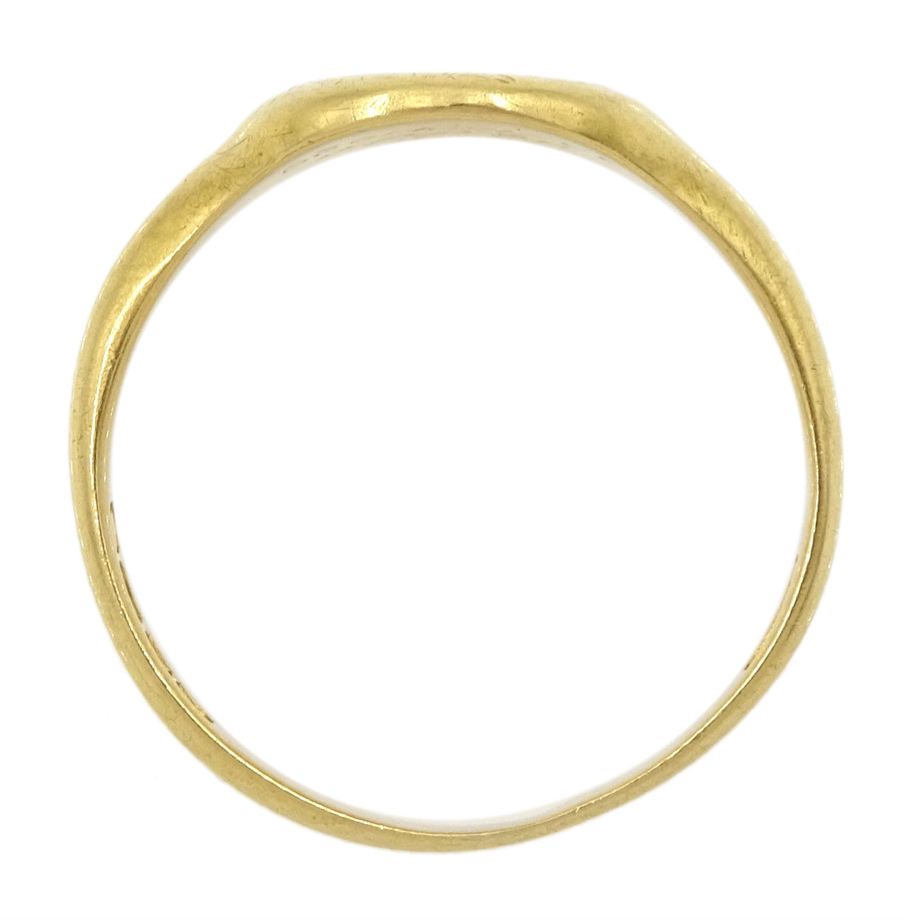 Early 20th century 18ct gold signet ring - Image 4 of 4