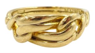 Edwardian 18ct gold love knot ring