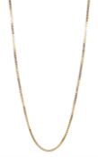 9ct gold box link chain necklace