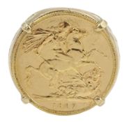 Queen Victoria 1887 gold full sovereign coin