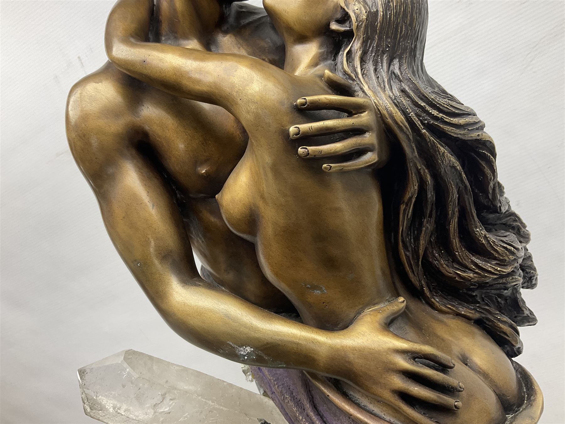 Bronze and amethyst sculpture 'Passion' - Bild 18 aus 30