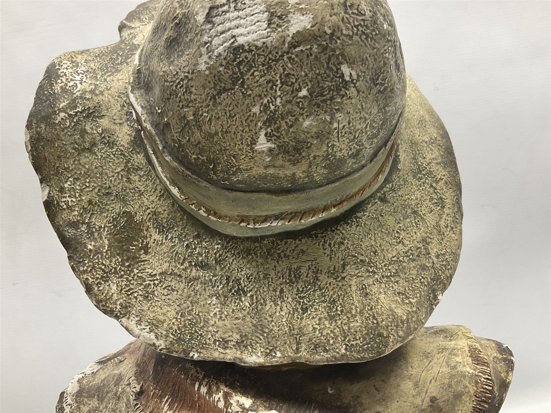 19th century plaster bust of a young boy wearing a hat - Bild 7 aus 14