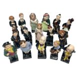 Sixteen Royal Doulton Charles Dickens figures