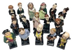 Sixteen Royal Doulton Charles Dickens figures