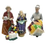 Four Royal Doulton figures