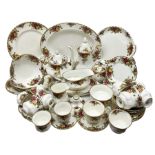 Royal Albert Old Country Roses pattern part tea and dinner service