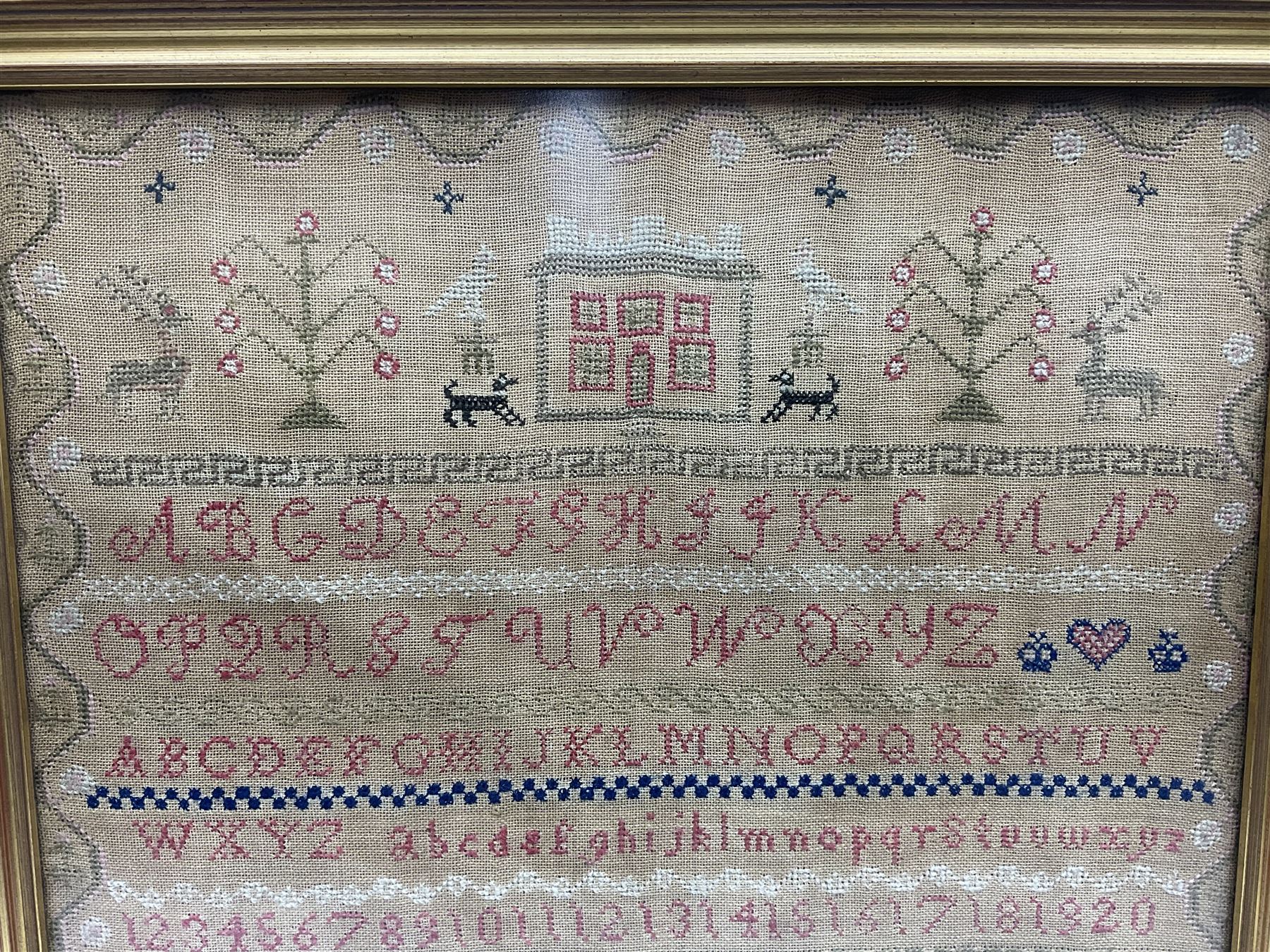 Victorian needlework sampler - Image 2 of 5