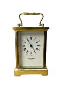 Taylor & Bligh - English 8-day carriage clock in a corniche-style case