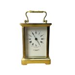 Taylor & Bligh - English 8-day carriage clock in a corniche-style case