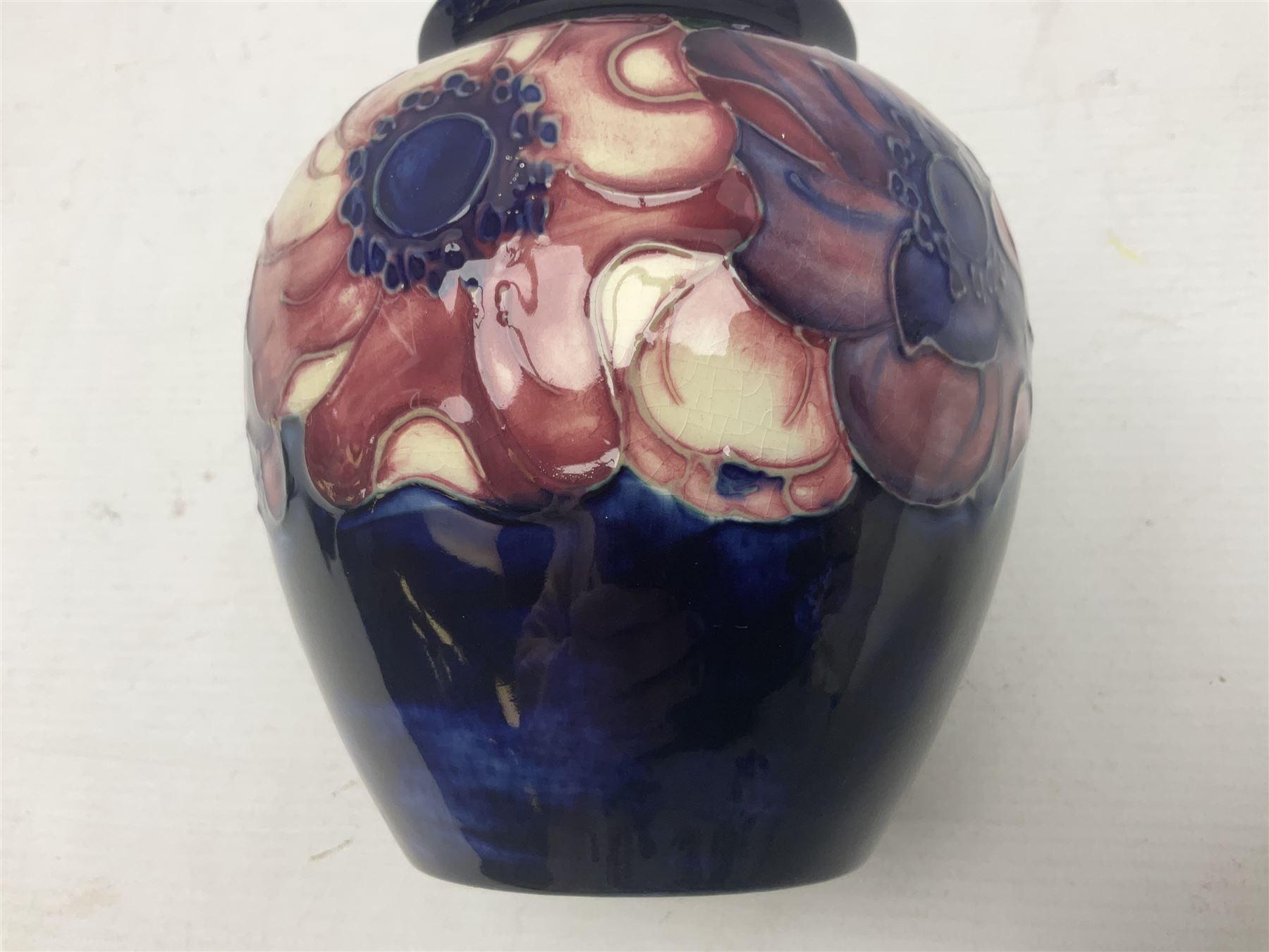 Moorcroft Anemone pattern vase of ovoid form - Image 6 of 9