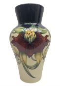 Moorcroft vase of bluster form